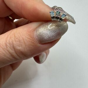 Jennie Kwon Designs Diamond Opal Trio Stud (Single) 14kt white gold